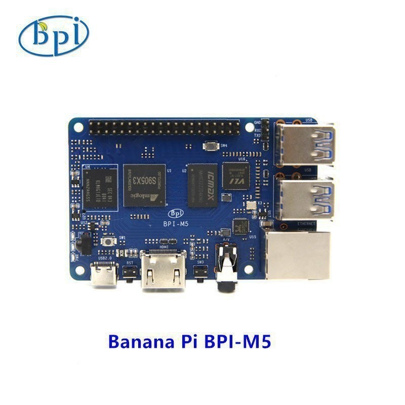 【正品現貨】*【品質保固】香蕉派開源硬件Banana Pi BPI M5開發板 Amlogic S905X3四核主板