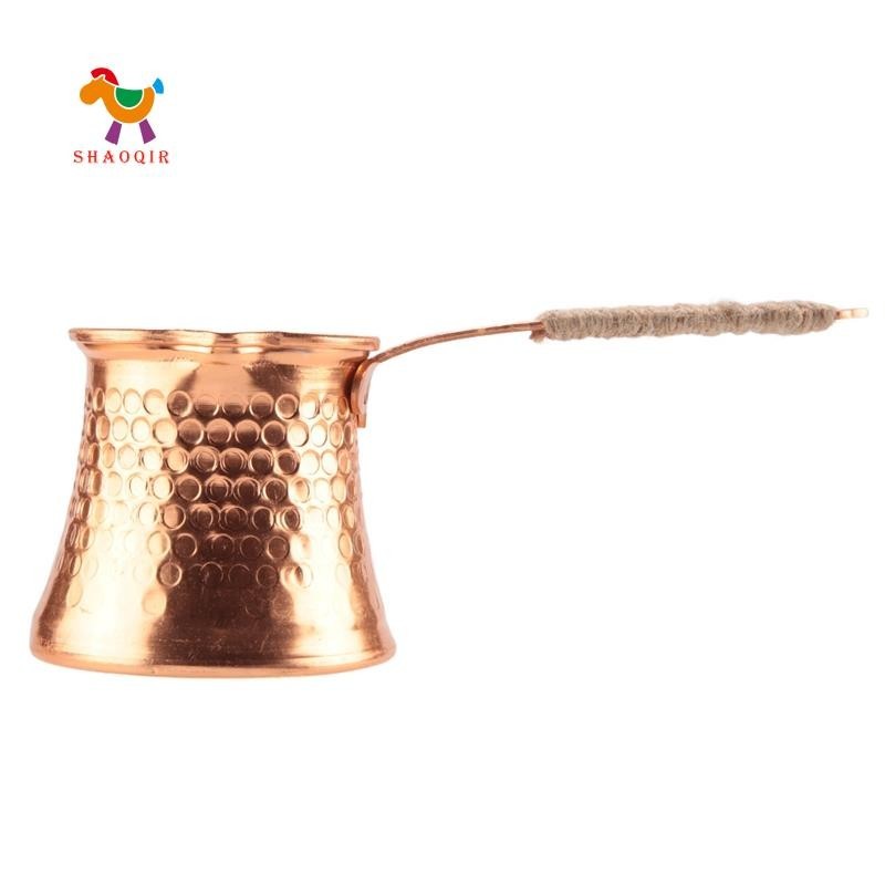 土耳其咖啡壺咖啡機摩卡壺 3 人 200 毫升銅手工高品質裝飾禮品配件