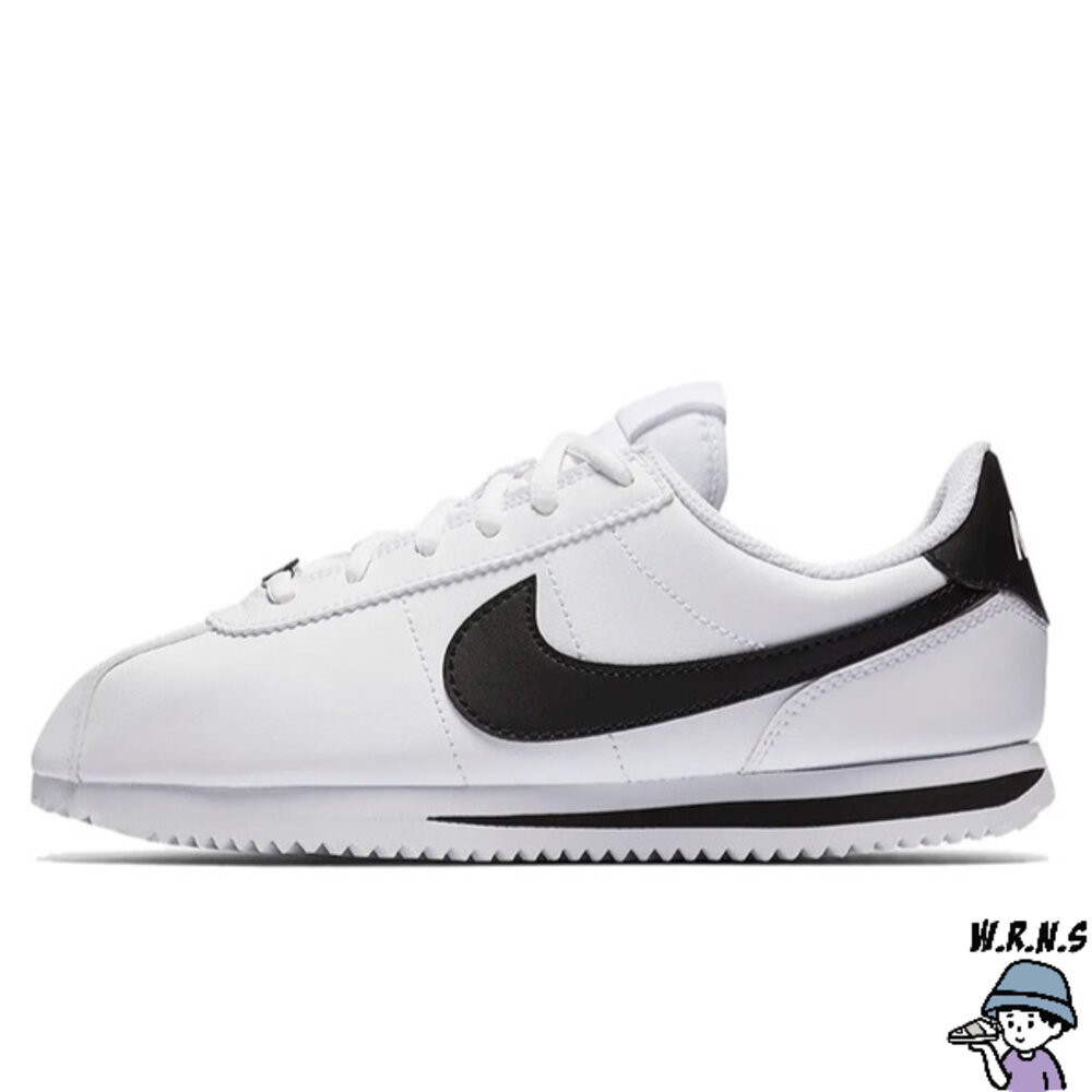 Nike 女鞋 大童鞋 休閒鞋 阿甘鞋 Cortez Basic SL GS 白黑  904764/102