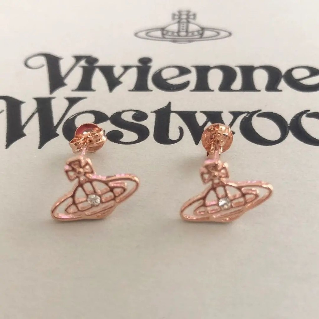 Vivienne Westwood 薇薇安 威斯特伍德 耳環 金 粉紅 日本直送 二手