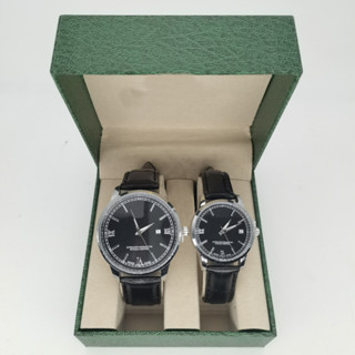 工廠手錶批發時尚情侶對錶皮帶日曆簡約套裝手錶
