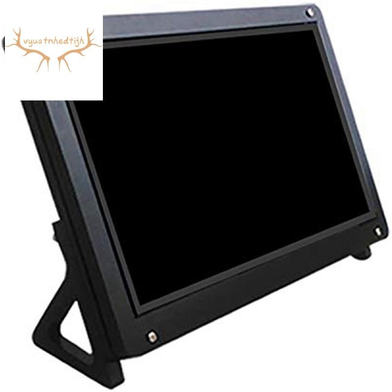 7 英寸顯示器 LCD 外殼支架適用於 Raspberry Pi 3 亞克力外殼支架 LCD 黑色