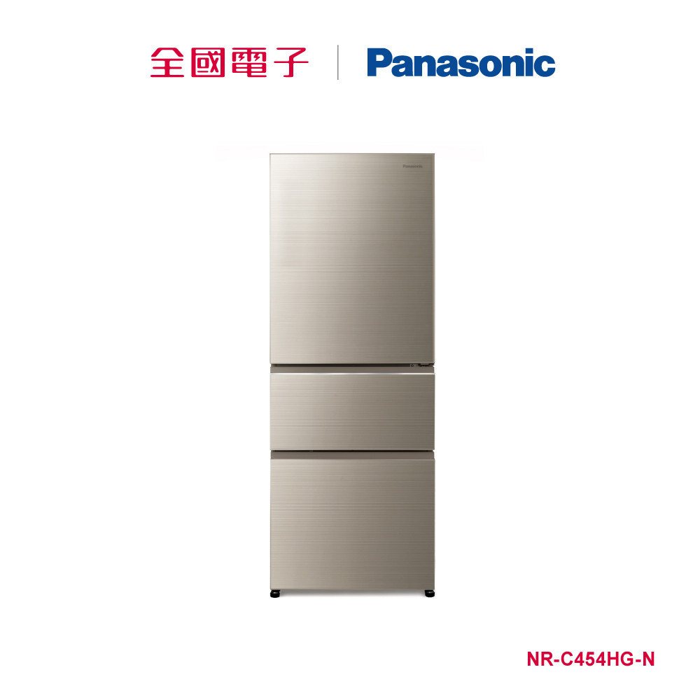 Panasonic 450公升三門玻璃變頻冰箱-金  NR-C454HG-N 【全國電子】