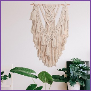 Boho Macrame 掛毯 Boho 幾何編織掛毯時尚波西米亞手工編織掛毯 Boho Tapestry shuo2t