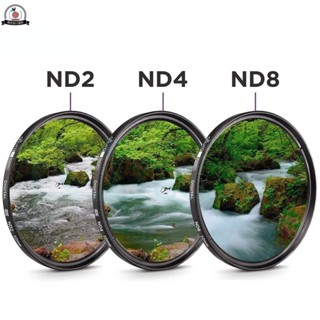 3合1 ND濾鏡套裝 ND2 ND4 ND8 52mm 58mm 可調式減光鏡 適用於 Iphone 佳能 索尼 濾鏡