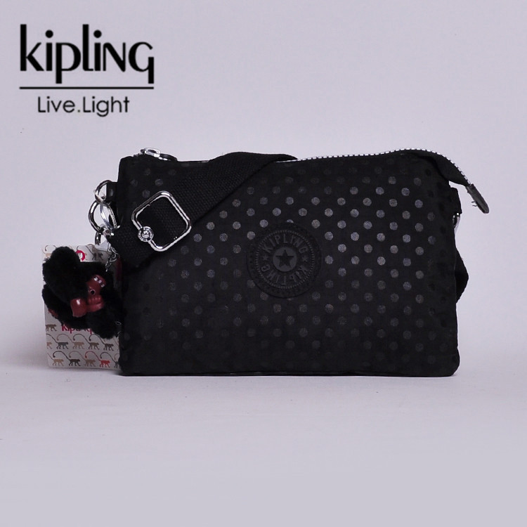 Kipling女士斜挎化妝包高品質手拿尼龍包