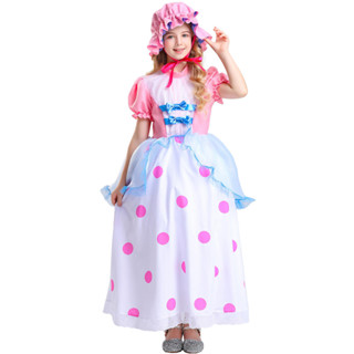 S-XL兒童牧羊女公主洋裝 玩具總動員cosplay兒童節女童表演服