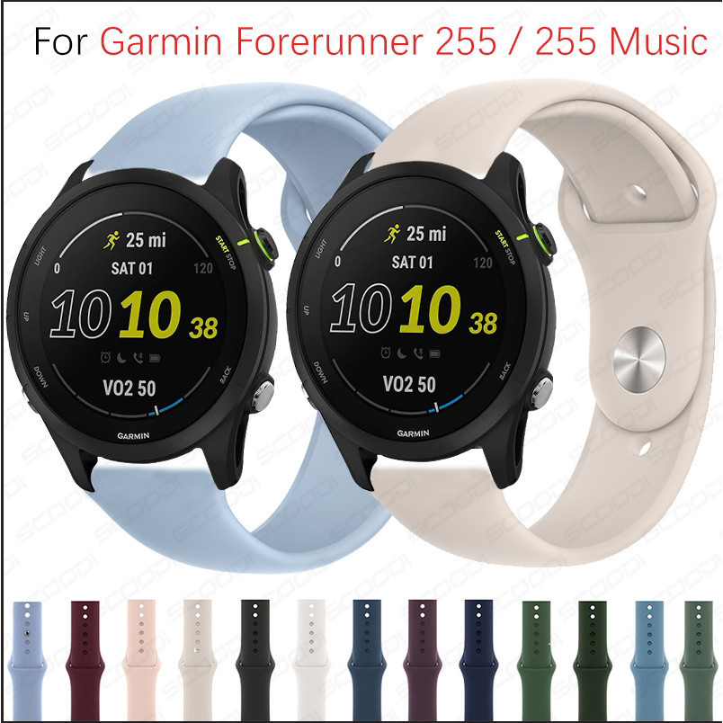 矽膠腕帶適用於Garmin Forerunner 965 955 265 255智能手錶錶帶運動手環