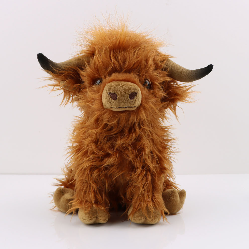 Highland Cow 蘇格蘭高地牛 毛絨玩具 仿真 長毛牛 公仔