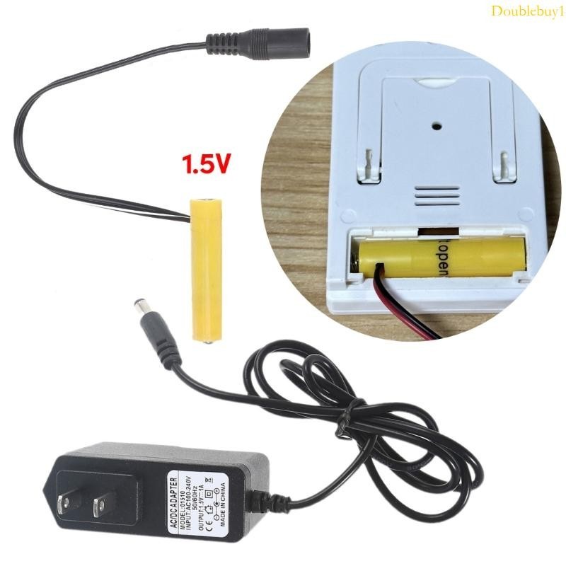 Dou LR03 AAA 虛擬電池消除器 AC 電源線更換 1 5V 電池 LED 燈電池消除電纜