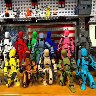 三維印刷多關節可移動機器人人體模型玩具幸運 13 假全身可動人偶玩具成人桌面裝飾