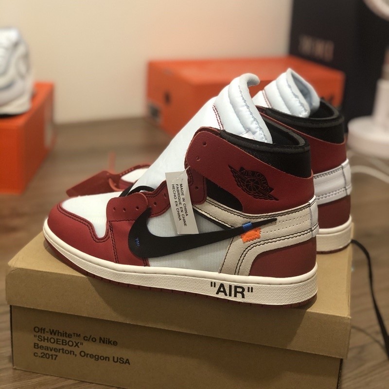 嚴選實圖 NIKE Air Jordan 1 x Off-White The Ten 聯名 黑紅 AA3834-101