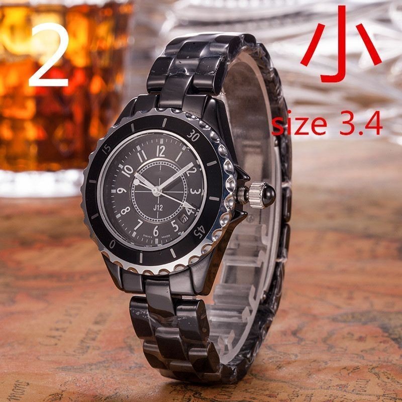【COCO】J12小香風白色陶瓷手錶情侶手錶男女款石英陶瓷表代購品質INS風楊冪同款