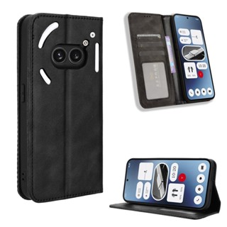 復古掀蓋殼 Nothing Phone 2A Plus 5G 手機殼 磁吸保護殼 翻蓋皮套 支架 插卡 手機套 防摔