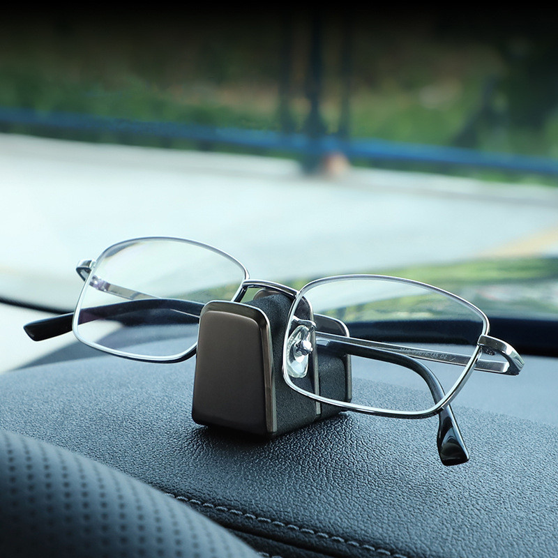 【樂購】可定LOGO車載眼鏡夾支架汽車上中控儀錶台墨鏡夾粘貼式眼鏡鼻托座