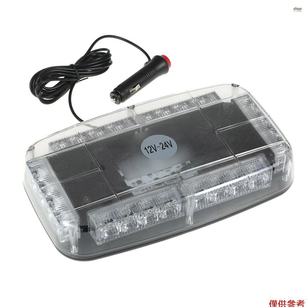 12v 車頂 Led 頻閃燈酒吧警察緊急警告消防員閃光燈 Led 警燈紅色和藍色