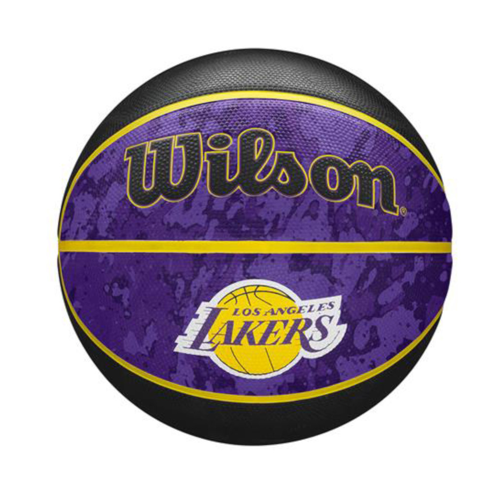 Wilson 籃球 NBA 隊徽系列 洛杉磯湖人 橡膠 室外 耐磨 7號球  [ACS] WTB1500XBLAL