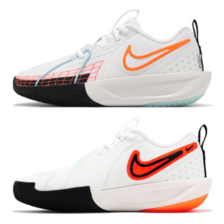 Nike 籃球鞋 G.T. Cut 3 GS 大童 女鞋 白 橘 實戰 GT 三代 [ACS] HF5732-141