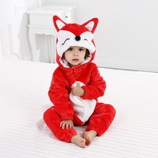 周邊 cos服 幼童動漫連身衣 冬季保暖 Onesie 睡衣 動物連體衣 紅狐狸 鴨子 兔子 幼童服裝