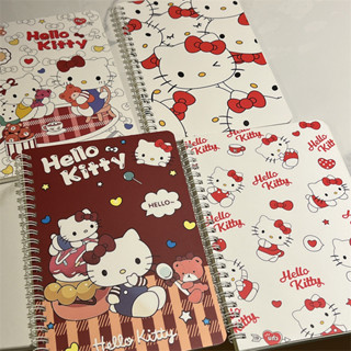 1 本書隨機顏色 A5 筆記本卡通 Hello Kitty 線圈記事本可愛內襯內頁筆記本