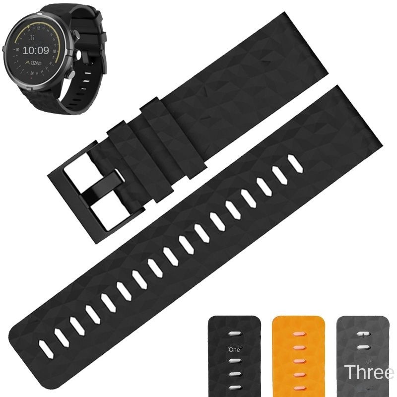 SUUNTO 9 錶帶BARO運動矽膠橡膠手錶帶24mm 手錶配件