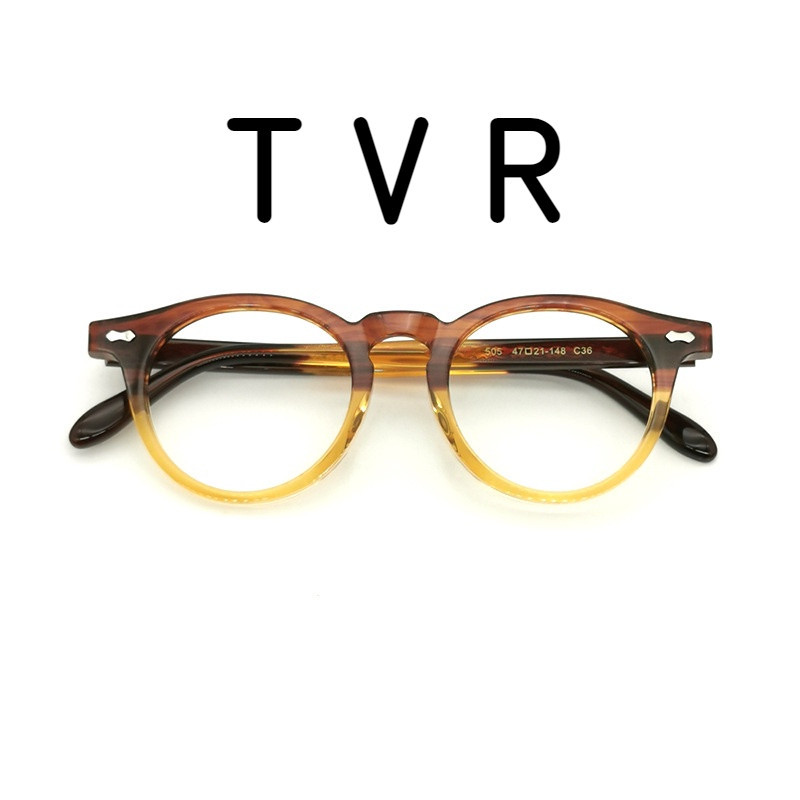 【TOTU眼鏡】天為爾TVR505同款日本手工手作徐崢同款板材純鈦眼鏡框雙拼色鏡框