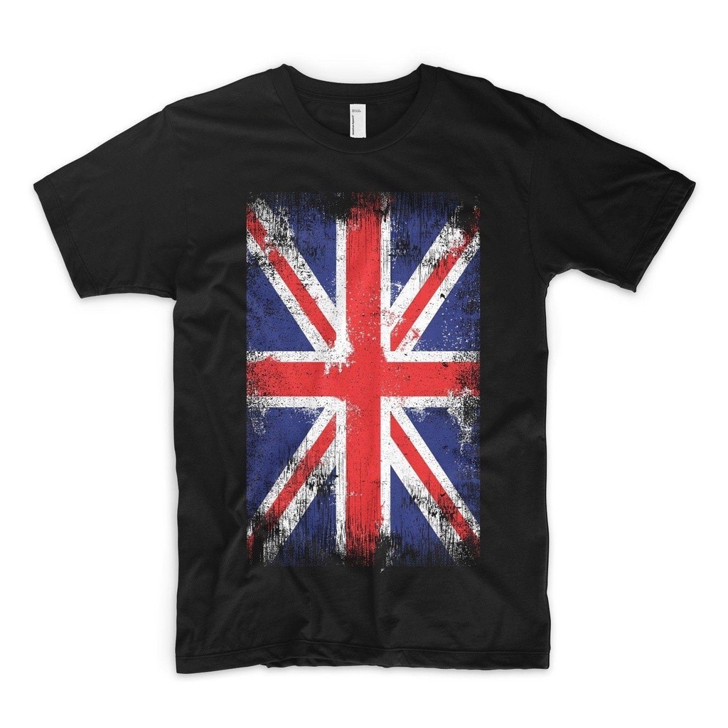Union Jack Uk 英國國旗英國英國英國英格蘭倫敦休閒短袖上衣印花男士 T 恤加生日禮物