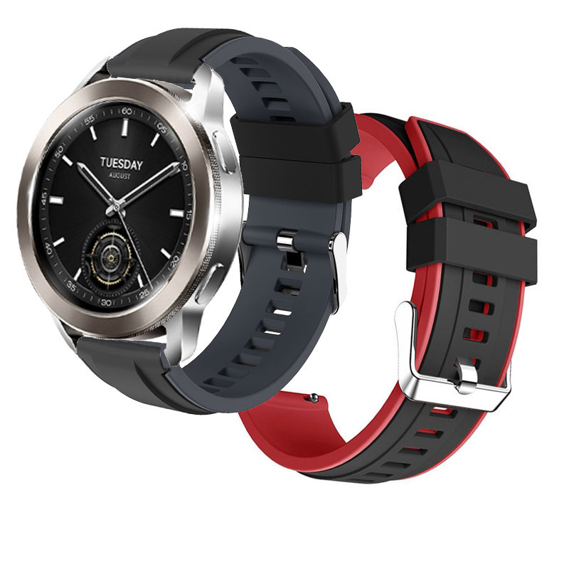 XIAOMI 小米智能手錶 S3 運動矽膠錶帶適用於小米智能手錶 S1 S2 Active Pro 智能手錶錶帶軟腕帶快