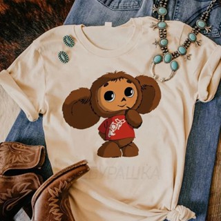Cheburashka T 恤原宿設計師日本 T 恤街頭服飾日本服裝