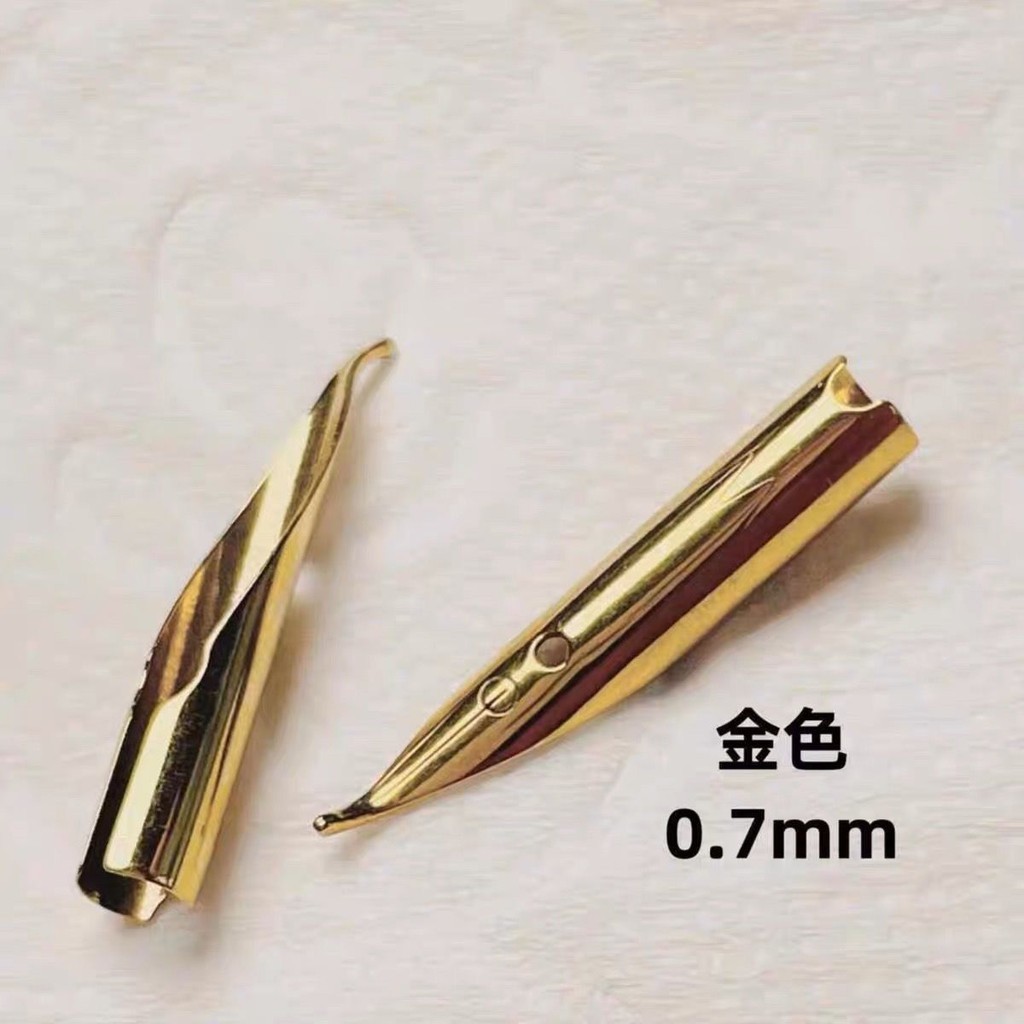 【現貨熱賣】揚zi鱷原裝鋼筆筆尖彎尖0.7mm美工尖手工打磨鋼筆尖