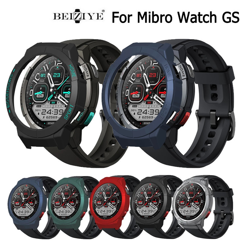適用於 Mibro Watch GS 單雙色PC保護殼套 手錶保護殼 手錶套 防塵防摔殼 硬殼