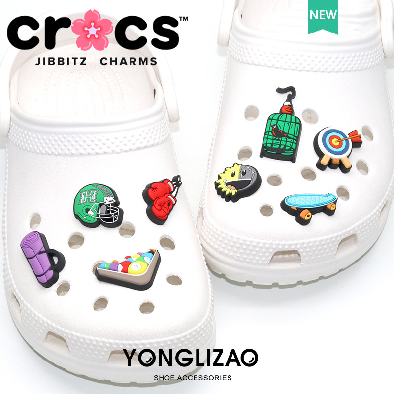jibbitz crocs charms 鞋釦 娛樂運動 檯球 拳擊 棒球 卡通趣味鞋附件
