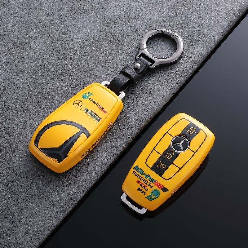 賓士鑰匙套 高檔鑰匙殼 適用於c200/gla200/glc260/cla220/c180/a180/glk300汽車鑰