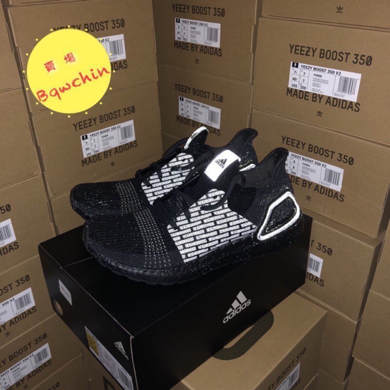 高品質 Neighborhood ADD 黑魂 UltraBoost 19 NBHD FU7312 黑 5.0 反