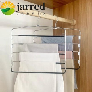 Jarred 多層褲架,懸掛式可移動 5 層褲架,多功能防滑節省空間可重複使用的褲子收納架牛仔褲