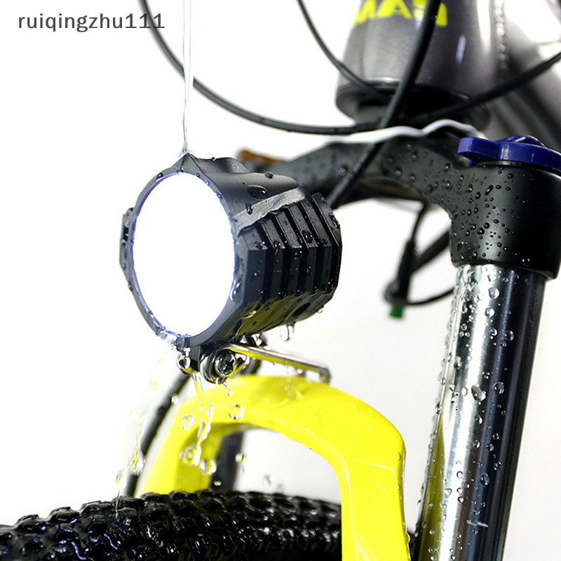 [ruiqingzhu] 自行車喇叭燈電動自行車 4 LED 頭燈 12W 防水 2 合 1 喇叭和燈開關自行車手電筒