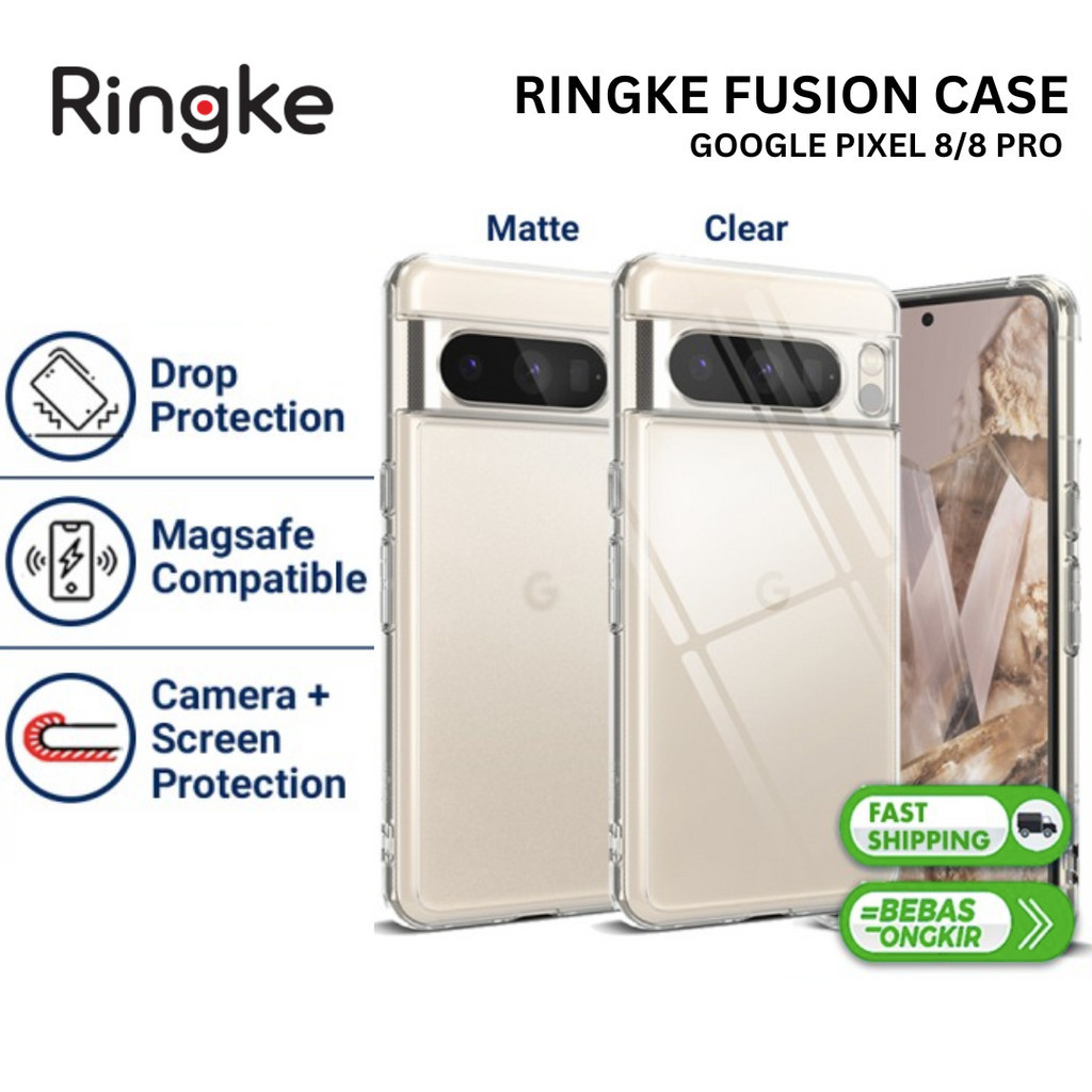 Ringke Fusion 手機殼 Google Pixel 8 Pro Pixel 8 透明外殼保護套