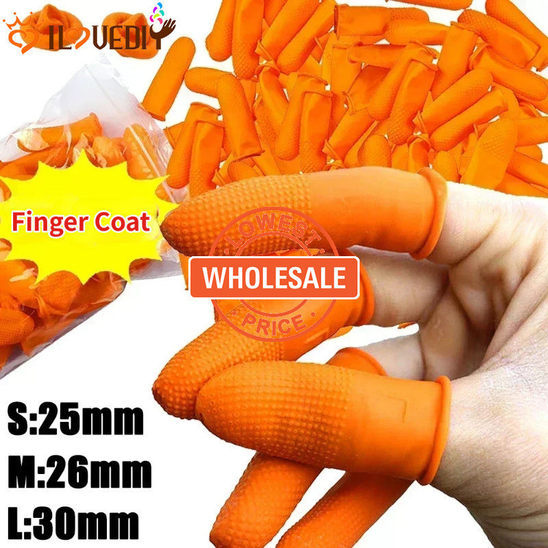 [批發價]防水防滑拇指保護套-彈性工作手套-防靜電橡膠指尖套-天然乳膠手指外套