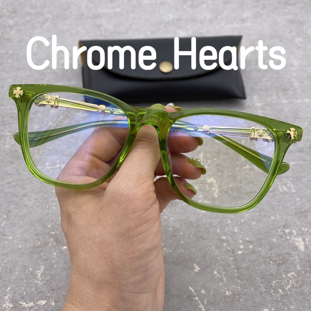 【TOTU眼鏡】Chrome Hearts 克羅星 新款眼鏡框架 新款十字架銀鉓超輕板材大框素顏平光鏡近視 BONENN