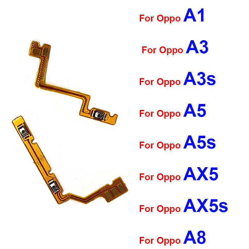 適用於 OPPO A8 A5 A5S A3S A3 A1 AX5 AX5S 電源音量按鈕開關控制鍵 Flex Ribbo