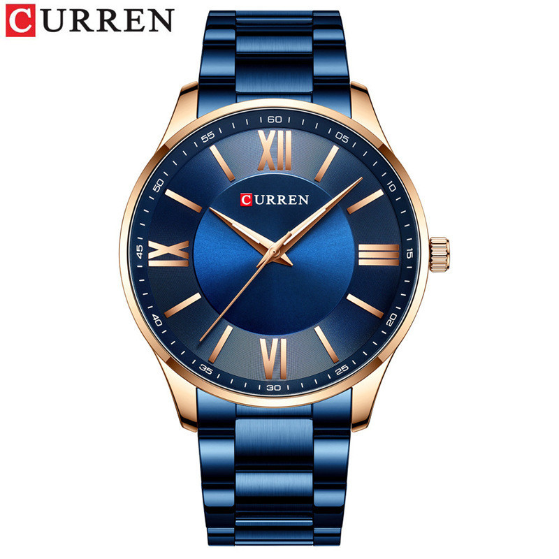 CURREN品牌 8383 防水 石英 薄款 高級男士手錶
