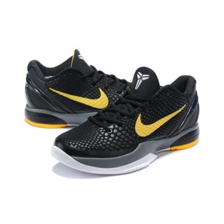 高品質 NK Zoom Kobe 6 黑黃男鞋籃球鞋運動鞋