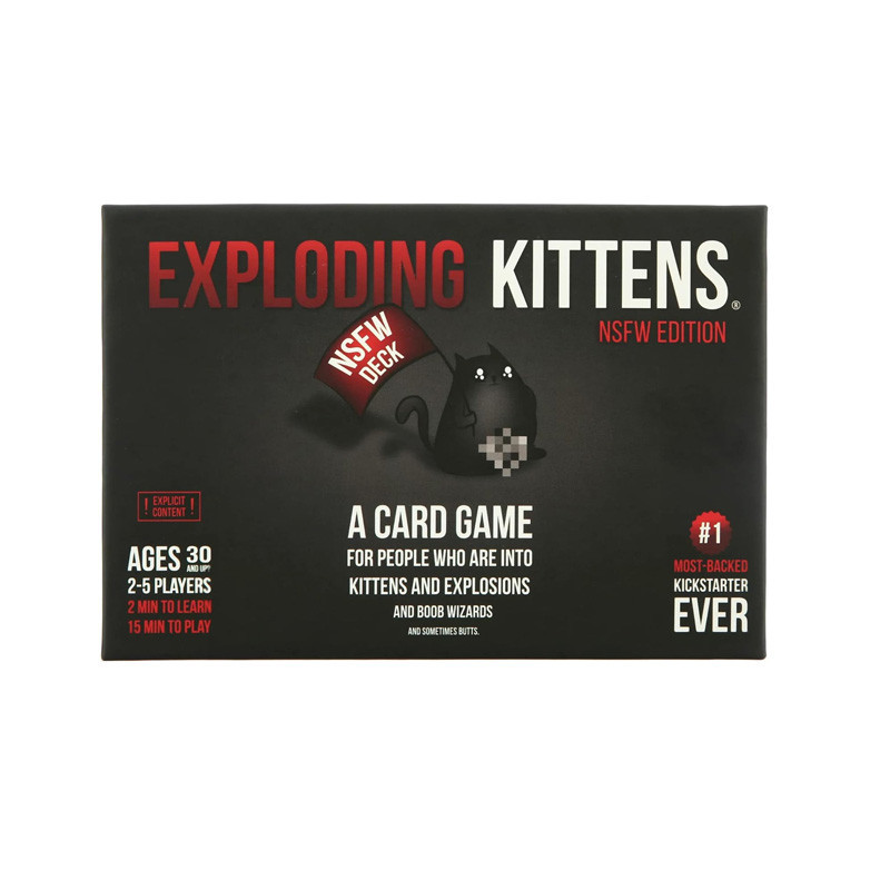 Exploding Kittens 紙牌遊戲爆炸小貓 NSFW 版派對遊戲