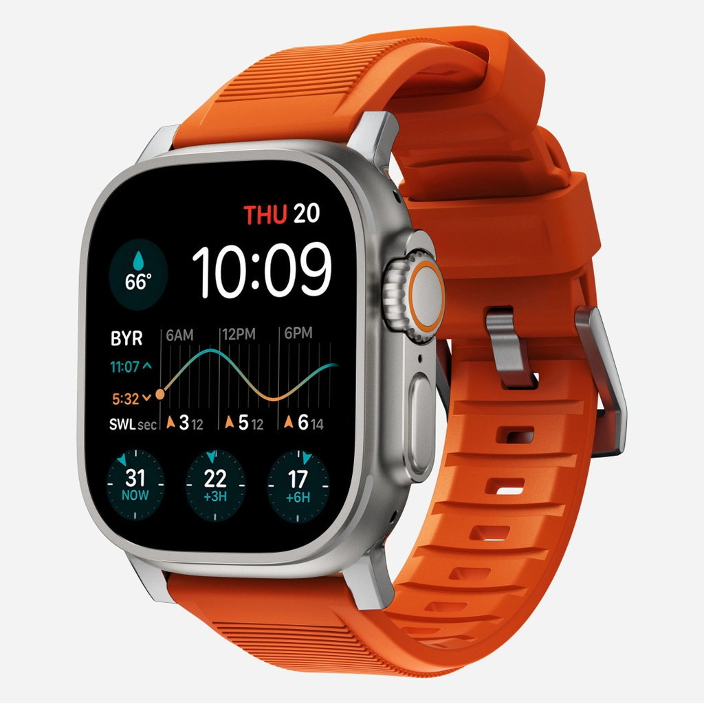 適用 apple watch 錶帶 ultra 矽膠錶帶 iwatchS8 蘋果運動手錶帶 S8E男夏季45mm 替換帶