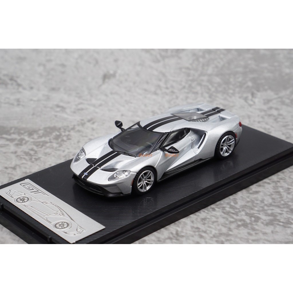 ★海外代購收藏模型發圖報價4.1★新品包郵 1:64 Speed GT 福特 GT 銀色 合金模型車擺件跑車玩具