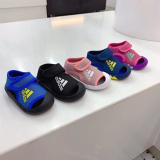 愛迪達 304-adidas最新款包頭涼鞋(新色鞋底色22-27純色28-35)嬰兒涼鞋兒童涼鞋