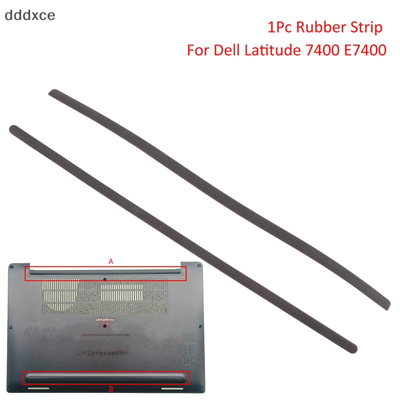 DELL Dddxce 1Pc 橡膠條筆記本電腦底殼蓋腳墊適用於戴爾 Latitude 7400 E7400 防滑保險槓