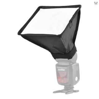 GODOX 17 * 15 厘米/ 6.7 * 6 英寸迷你通用相機閃光燈柔光箱閃光燈擴散器可折疊帶手提袋更換適用於佳能