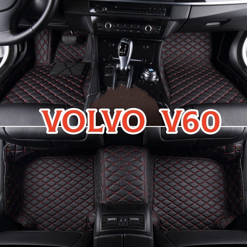 (現貨)適用富豪 Volvo V60 全包圍皮革腳墊 腳踏墊 隔水墊