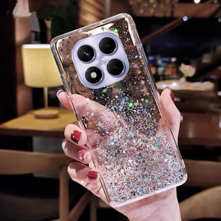 熱銷手機殼適用於 Redmi Note 14 Pro + 14Pro+ 5G TPU 矽膠軟殼星空閃光時尚手機殼保護後蓋